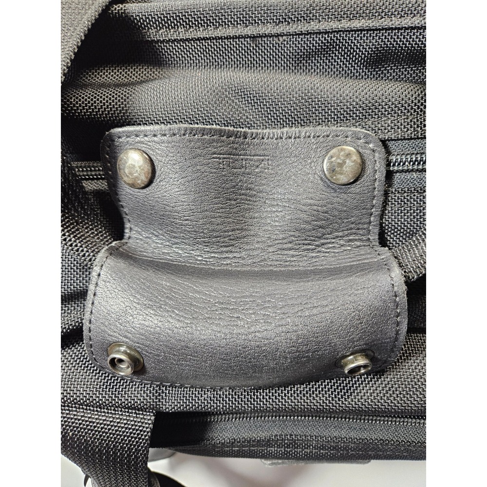 TUMI 17" Alpha Briefcase Ballistic Nylon Messenger Laptop Bag Travel CarryOn USA - Picture 4 of 9